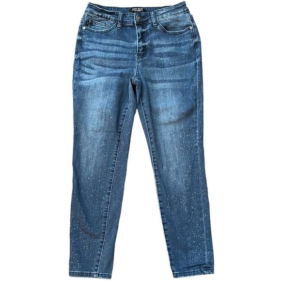 Judy Blue Relaxed Fit Speckled Jeans - Picture 1 of 4